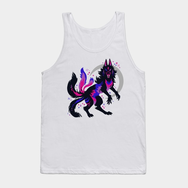 Bi Pride Flag Werewolf Tank Top by Things By Diana